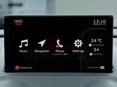 Audi infotainment system - Dashboard app application audi car dashboard infotainment navigation