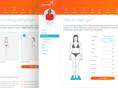 Measurements and photo upload