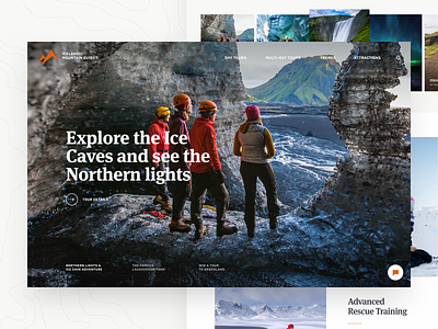 Icelandic Mountain Guides - Frontpage front glacier guides hero home mountain photo slider