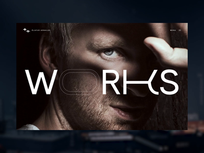 Ólafur Arnalds - Works albums artist horizontal music player scroll variable font website