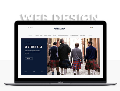Scottish Kilt | Highlands Website design clean design graphic design highlands minimal scottish kilt ui ux website website design