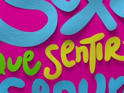 Sexy Render 3d lettering