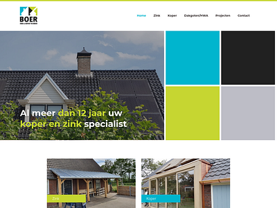 Colorful Homepage design