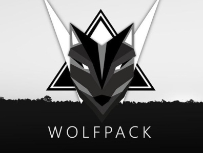Logo Design with Wolf branding dark design illustration logo modern ui