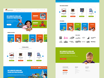 Colorful homepage design