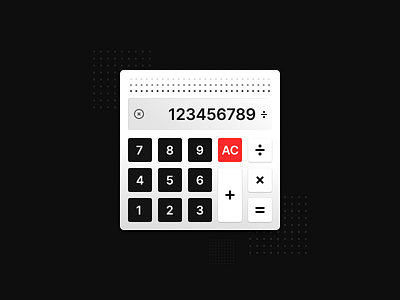 Redefining Calculator Experience black white calculator daily ui design challenge excercise material design ui