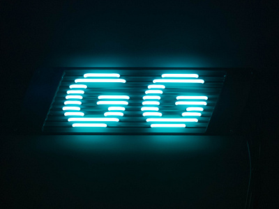 GG branding graphic design letters logo neon typo typography