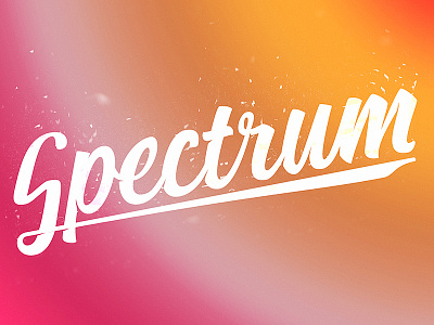 Spectrum colorful lettering letters spectrum typo typography