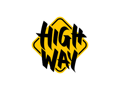HIGHWAY branding design graphic design highway lettering letters logo typo typography