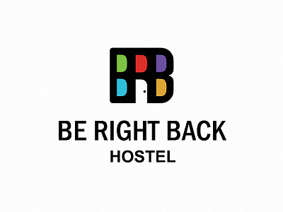BRB logo colorful identity letters logo typography