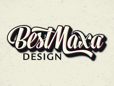 Best Maxa adobe illustrator branding classic design logo logo design name nickname retro typography vintage