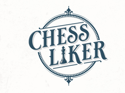 Chess Liker Logo adobe illustrator bishop chess classic elegant king logo design queen typography