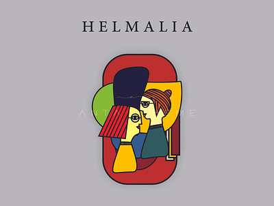 helmalia book cover animation design icon illustration logo minimal