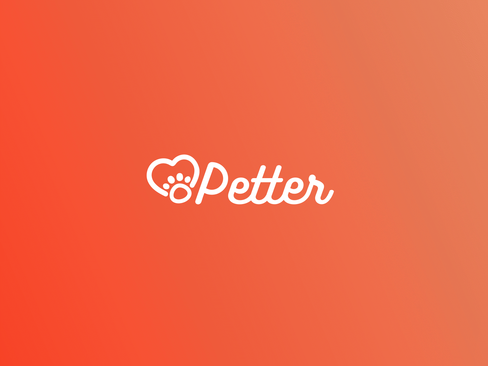 Petter - An app for the pets! animation design logo