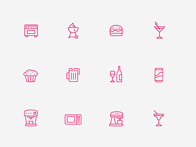 Kitchen Icons design food icon icons