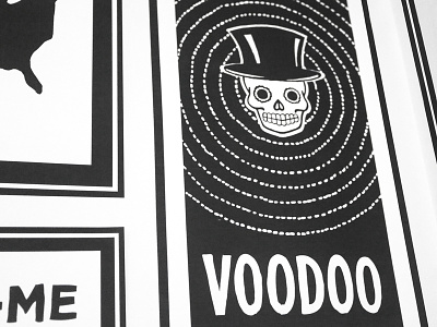 New Orleans Wallpaper (Close Up) graphic illustration voodoo wallpaper