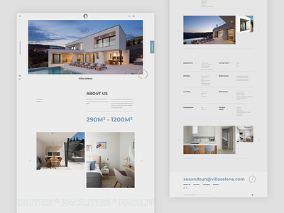 Custom Website Design for a Luxury Villa Selene