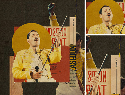 Freddie collage collage art