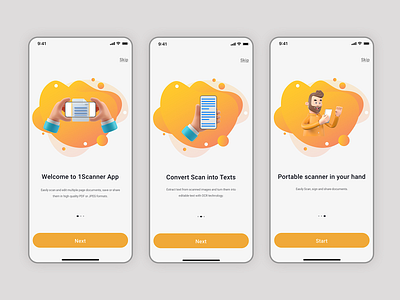 Onboarding Screens app branding graphic design onboarding ui ux