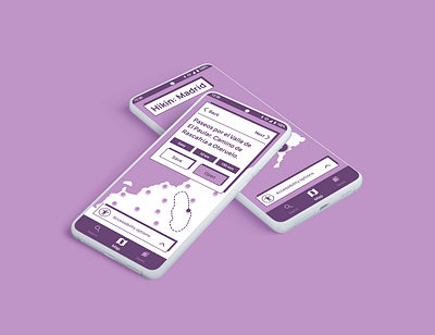 Hikin: Madrid #3 android app branding design graphic design typography ui ux
