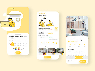 Mobile app coworking