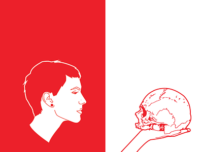 Barbarism illustrator metal red skull
