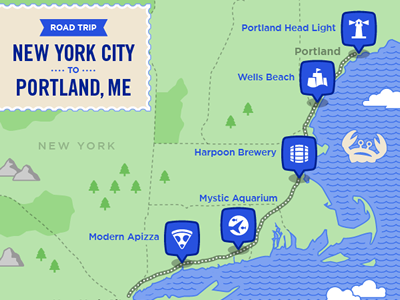 Northeast Road Trip >> Northeast Road Trip By Jason Ottinger On Dribbble Northeast Road Trip >> Northeast Road Trip By Jason Ottinger On Dribbble