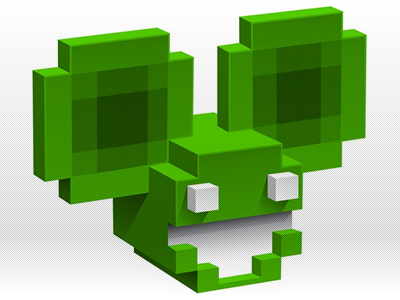 Mau5 8bit bitmap bitmau5 dead deadmau5 design graphic green head illustrator mouse