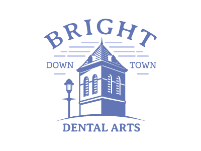 Bright Dental architecture dental downtown logo pensacola