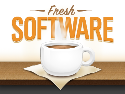 Freshsoftware coffee cup design fireworks fresh graphic illustrator ledge software