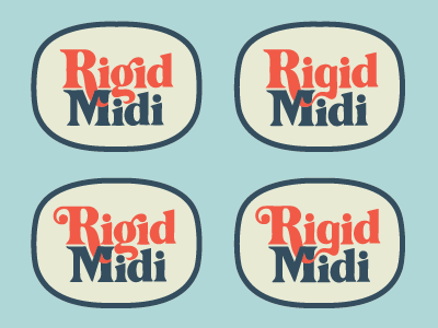 Rigid Midi badge bicycle fat tire midi mountain bike mtb plus rigid typography