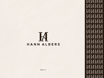 Logo for Hann Albers bold branding graphicdesign icon logo monogram typography