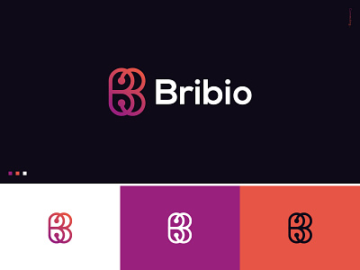 Bribio Logo Design b logo brand identity branding connecting graphicdesign icon logodesign