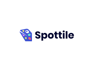 Spottile - Logo Design app brand identity branding colorful creative database flat logo graphicdesign icon illustration logo design logos minimal modern logo product reptile spot website