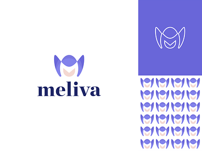 Meliva - Logo Design brand identity branding business creative floral flower graphicdesign illustration logo design logos m letter logos web