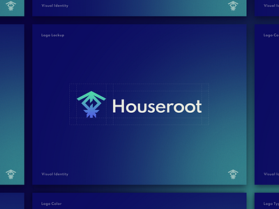 Houseroot - Logo Design brand identity branding creative house icon logo logo design logos visual identity web