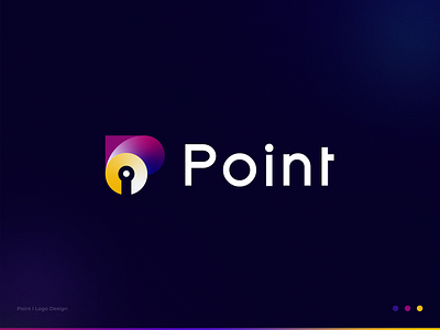 Point - Logo Design brand identity branding colorful logo creative logo gradients letter p logo logo designer visual identity design web