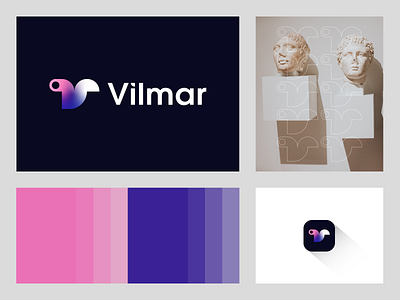 Vilmar - Logo Design a b c d e f g h j i k app artwork brand identity branding creative gradients graphicdesign icon l m n o p q r s t u v w x y z logo logo brand logo design logo designer nft visual identity web