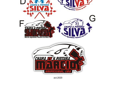 chapaYpinturaMarcio branding logo mark vector