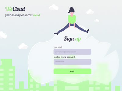 1 day sign up dailyui design figma illustration ui ux web website