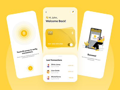 Banking & Finance app design app credit card dailyui design free freelance illustration light colors mobile app payment payment app splash success tnudy transaction ux