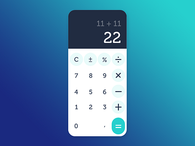 Daily UI Challenge #4 - Calculator app calculator ui concept daily 100 challenge dailyui dailyui 004 design mobile ui ui