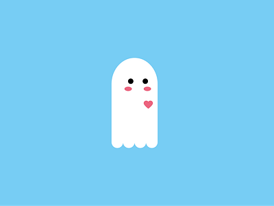 A heart shaped ghost.