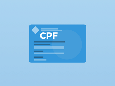 Flat Design / CPF brazil document