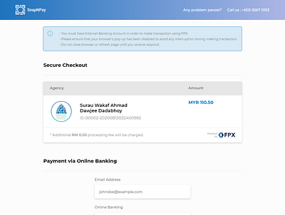 Redesign FPX Payment Gateway ui ux web design