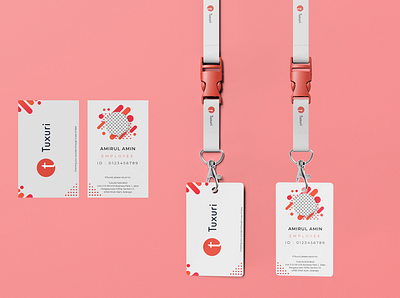 Company Pass Tag branding design illustration