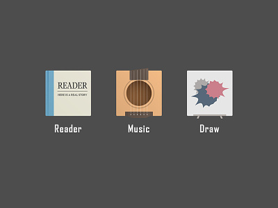 Depart Icons 3 draw icons music reader