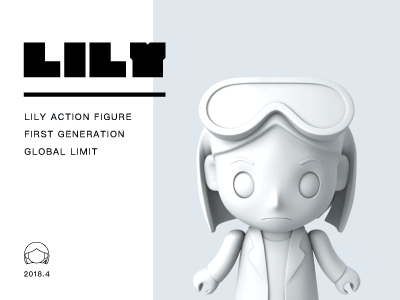 LILY action c4d figure lily model