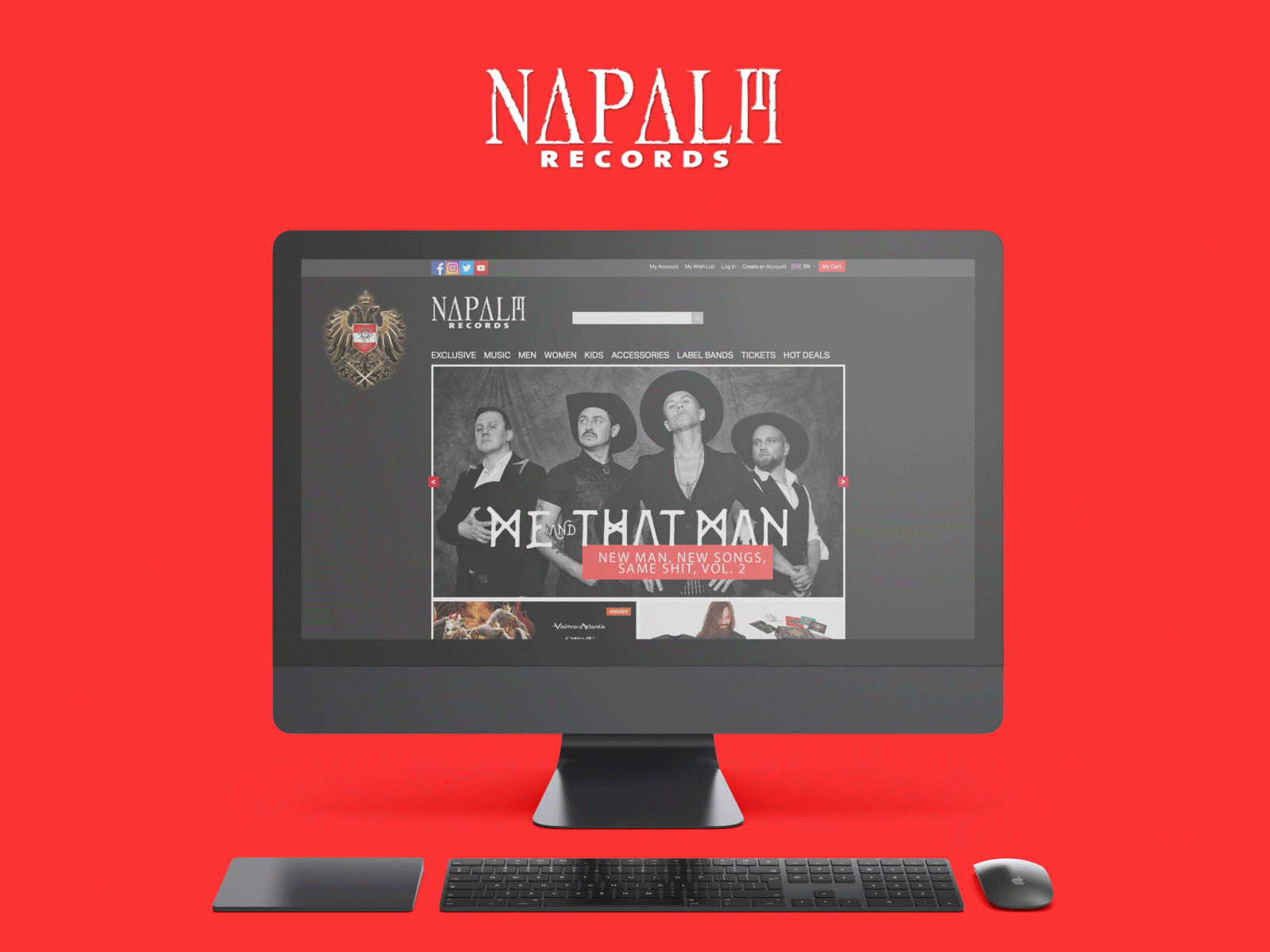 NAPALM Landing Page design graphic design landing page responsive typography ui ux website