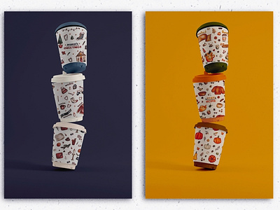 Design paper’s cups 3d art artist artwork branding character design drawing graphic design illustration illustrator pattern print design